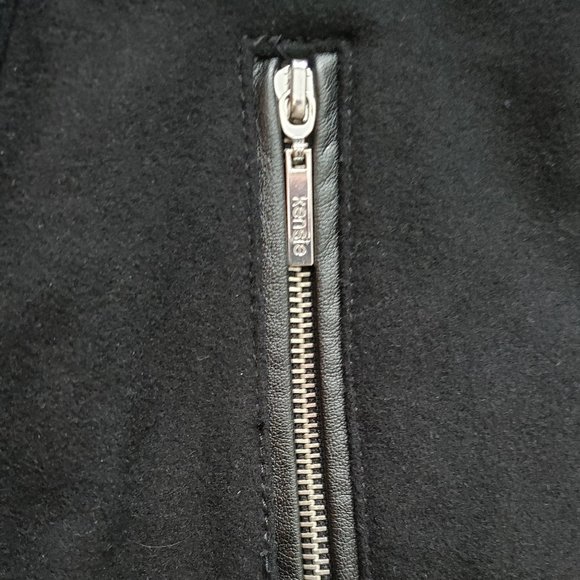 KENSIE Double Breasted Hoodie Peacoat Black Size XS - Picture 12 of 14